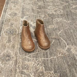 Janie and Jack rose gold boots